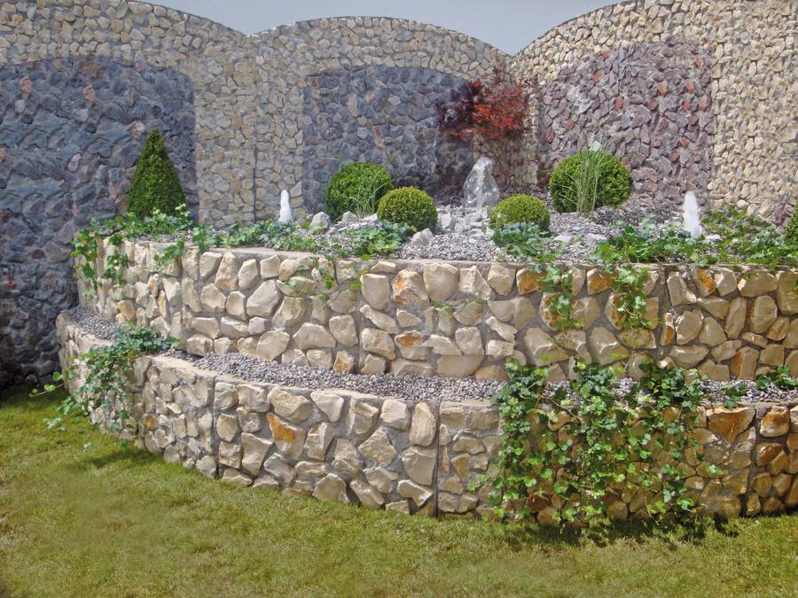 gartengestaltung mit steinmauern – airfax gartengestaltung mit steinmauern – airfax, Garten und Bauten