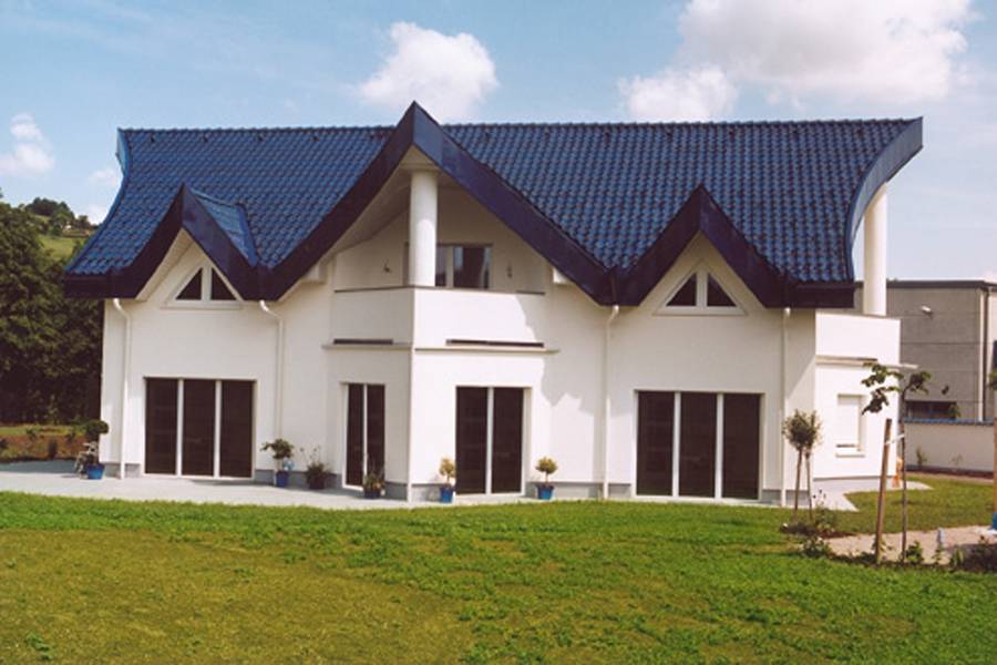 Trendsetter: Ein blaues Hausdach